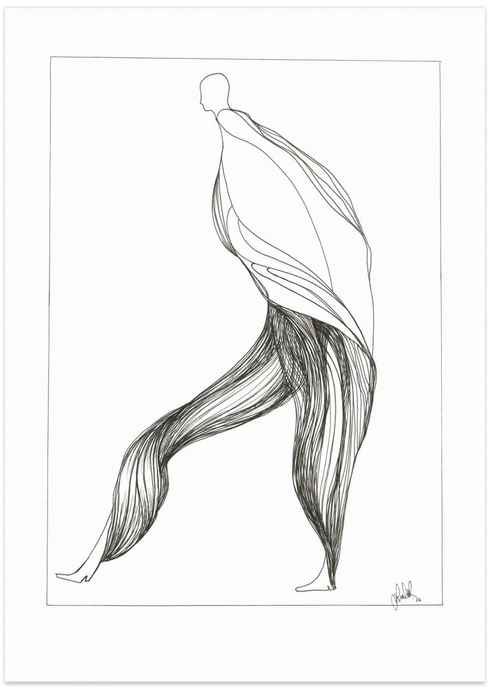 Glide - Art Print by Lor Muller