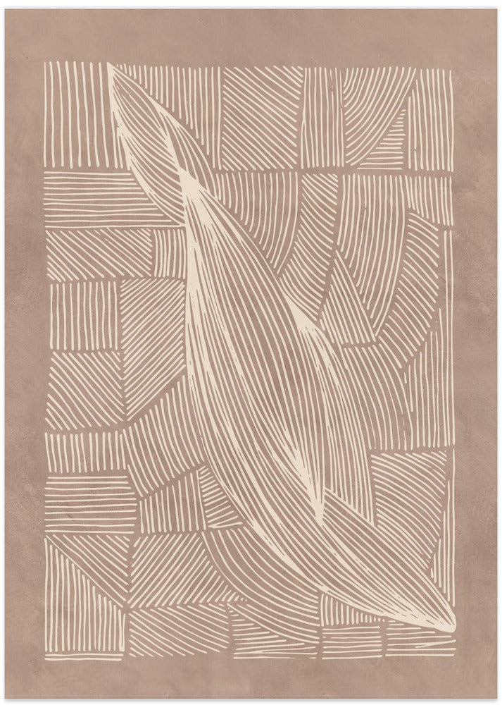 Abstract Irregular Lines - Art Print by Lucrecia Caporale