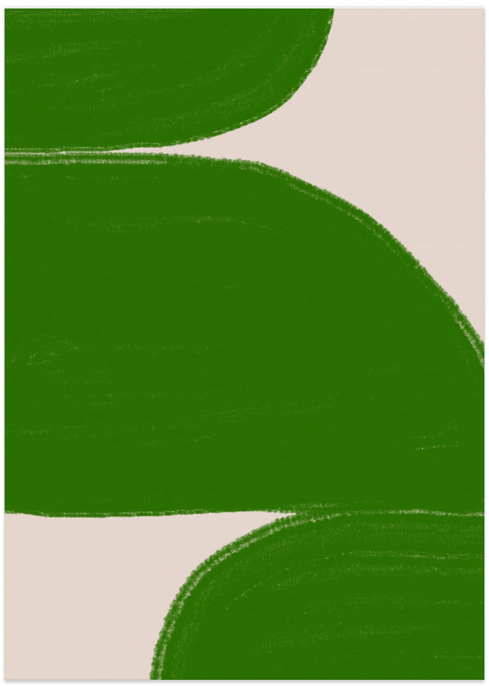 Green Waves Harmony - Art Print by THE MIUUS STUDIO