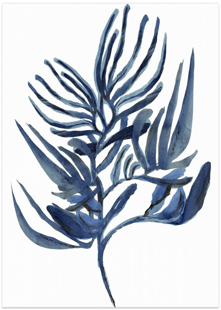 Blue Aquatic Plant Poster 1 - Art Print by cartissi