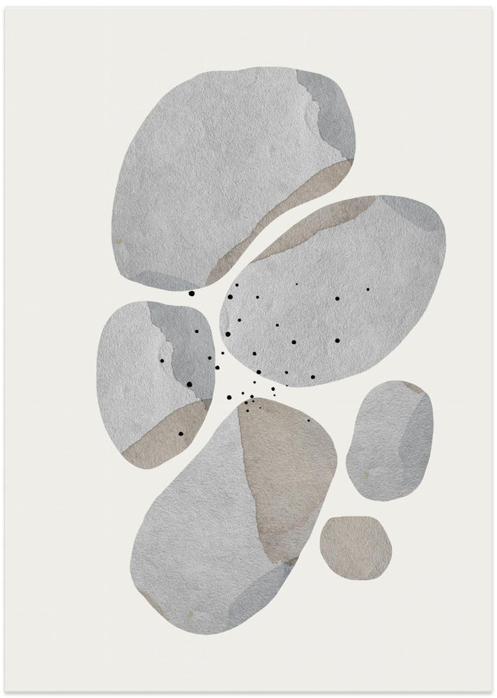 Pebble Harmony - Art Print by THE MIUUS STUDIO