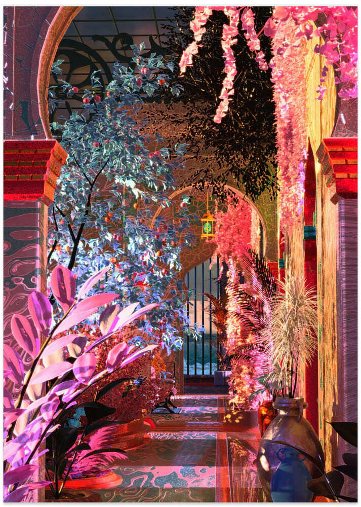 Glowing Palace - Art Print by CosmoZach