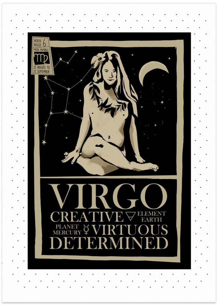 Virgo poster - Art Print by Dion Gem