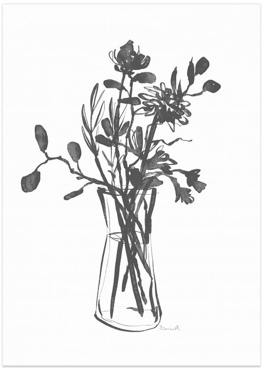 Flowers - Art Print by Dan Hobday