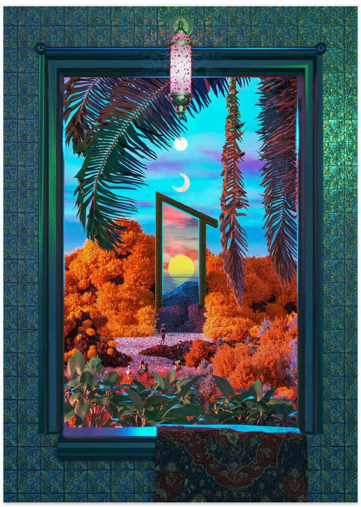 Fantasy Portal Scene - Art Print by CosmoZach