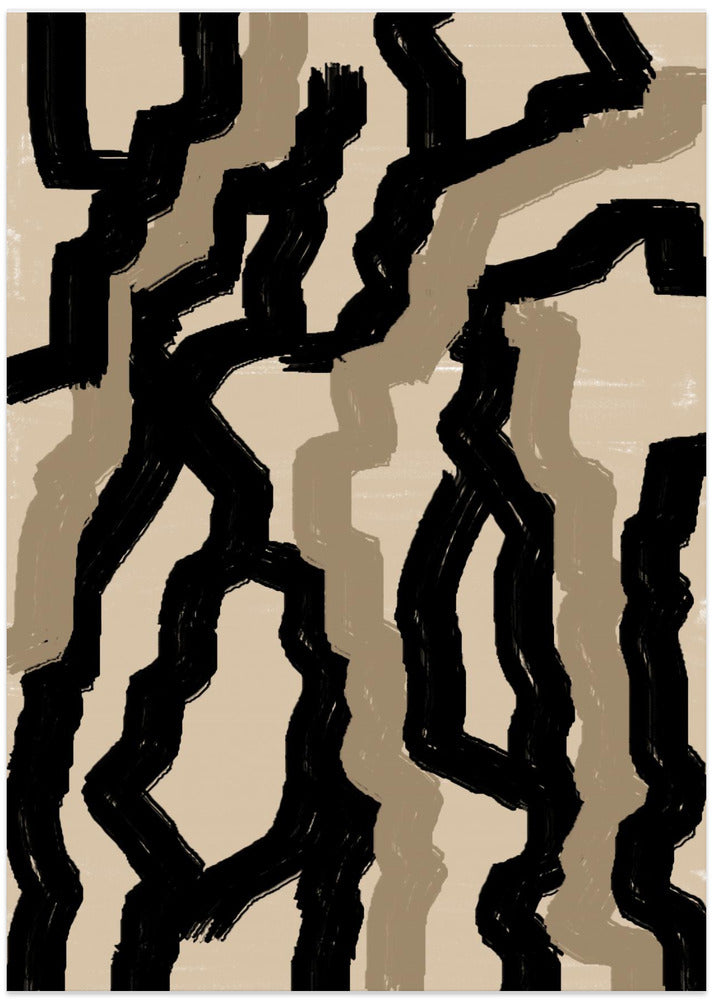 Zigzag Reflections - Art Print by THE MIUUS STUDIO