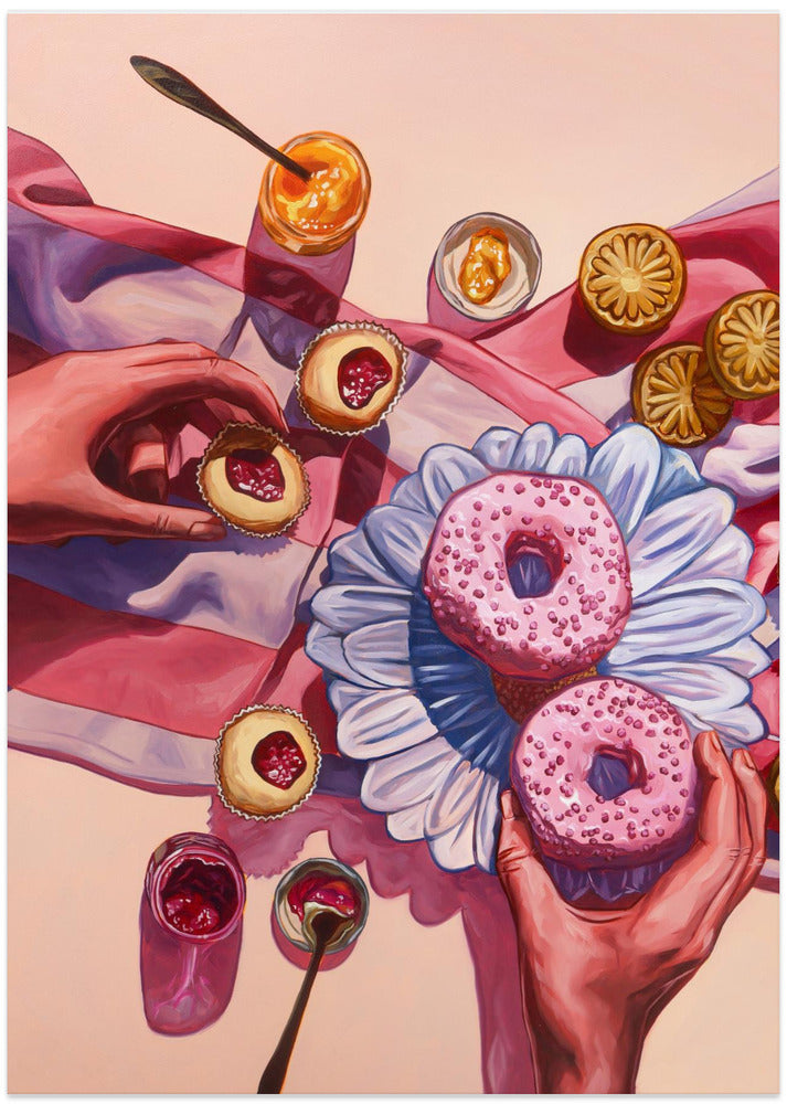 On Wednesdays, We Eat Pink - Art Print by Anna Zdanowicz