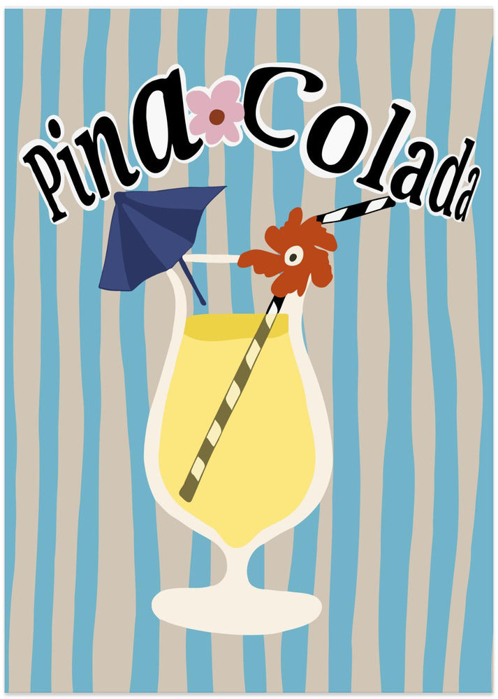 Pina Colada - Art Print by Miho Art Studio