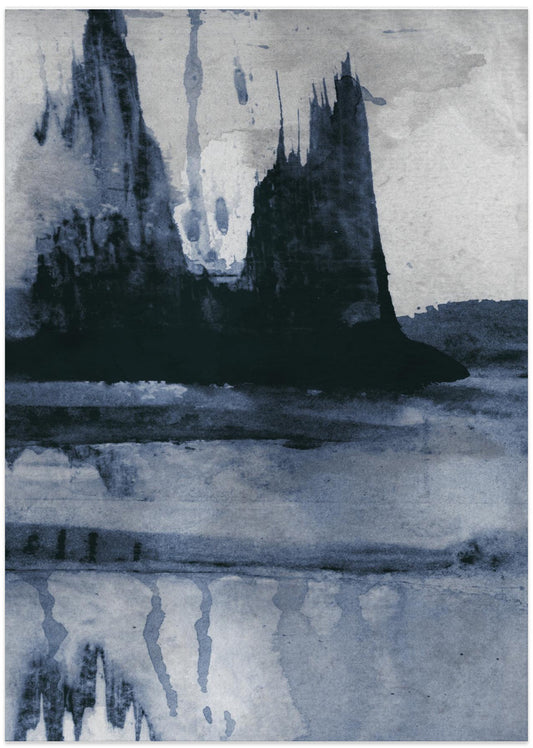 Blu 3 - Art Print by Dan Hobday