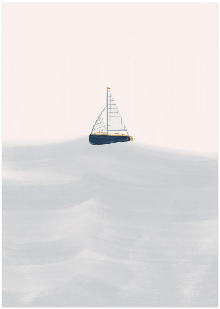 Sailing Boat - Art Print by Menina Lisboa