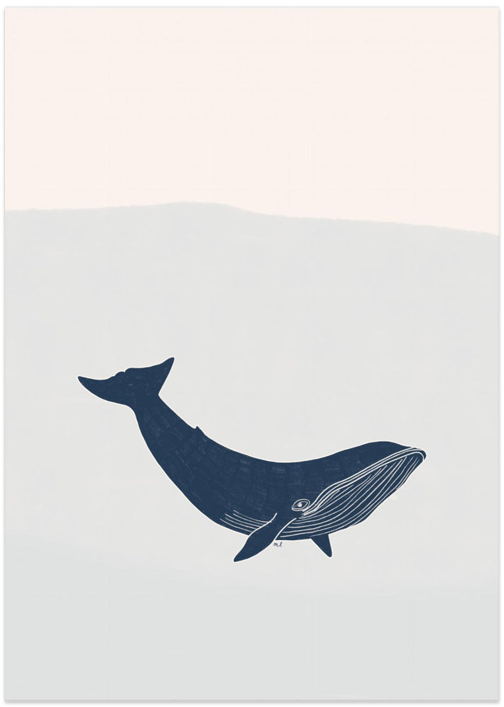 Blue Whale - Art Print by Menina Lisboa
