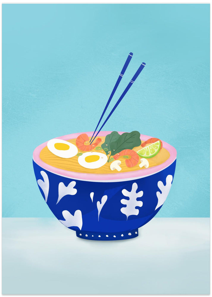 Ramen Bowl - Art Print by Petra Lizde