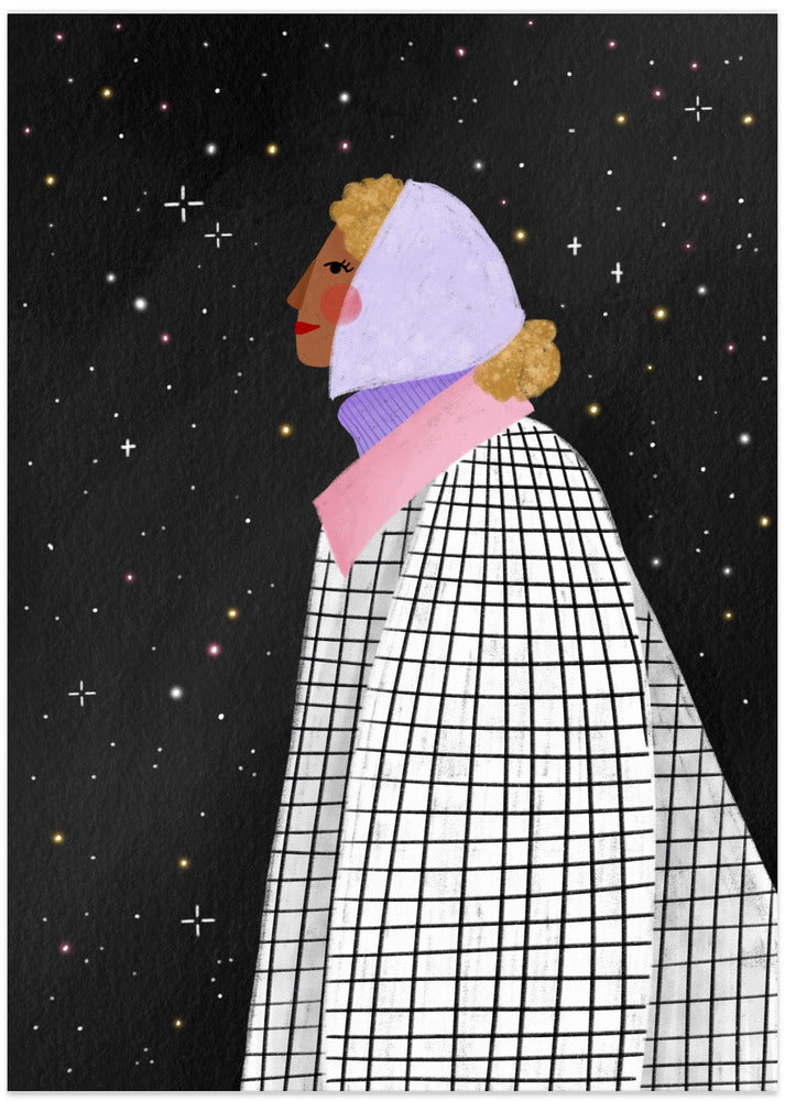The Lady with the Stars - Art Print by Bea Müller