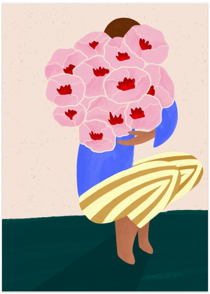 Bouquet of Flowers - Art Print by Bea Müller