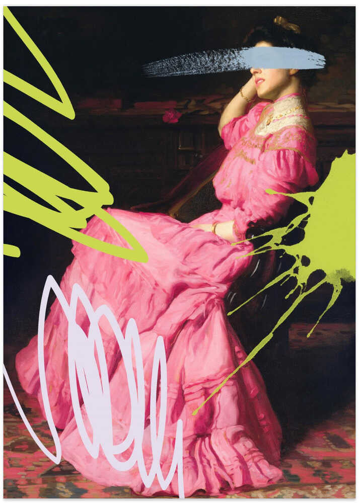 Alteredpinkdress2 - Art Print by Talitha McQueen