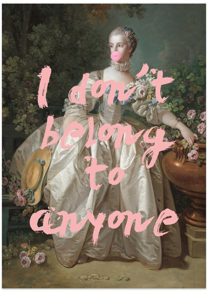 Dontbelongtoanyone2 Ratioiso - Art Print by Talitha McQueen