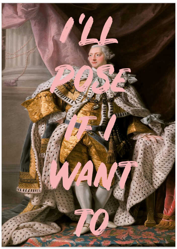 Kingposerpink Ratio2x3 - Art Print by Talitha McQueen