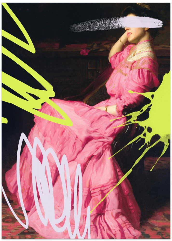 Neonpinkdress Ratio2x3 - Art Print by Talitha McQueen