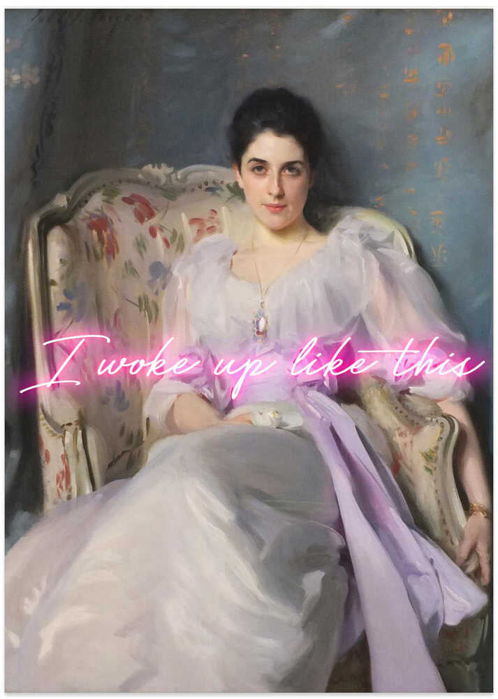 Neonwokeuplikethis3 Ratioiso - Art Print by Talitha McQueen