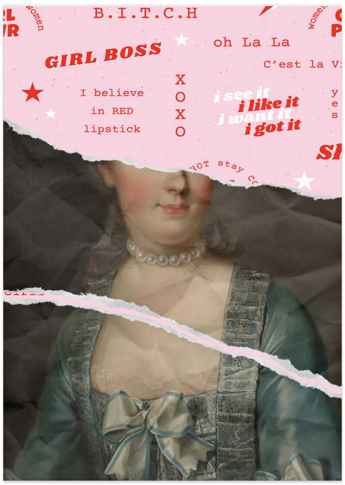 Girlbossmarie Ratioiso - Art Print by Talitha McQueen