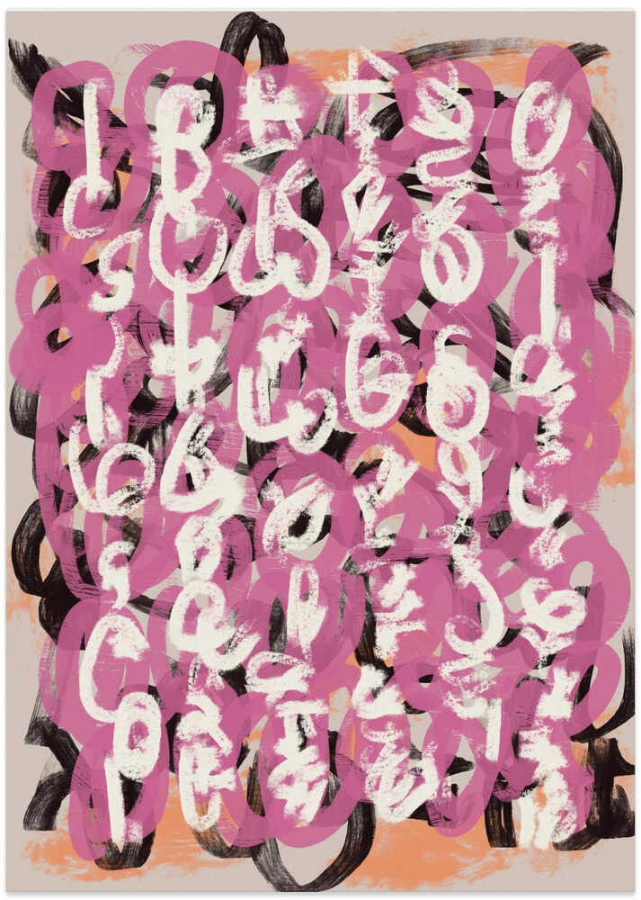 Paint brush abstract - Art Print by Little Dean