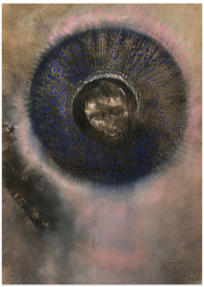 Head Within an Aureole - Art Print by Odilon Redon