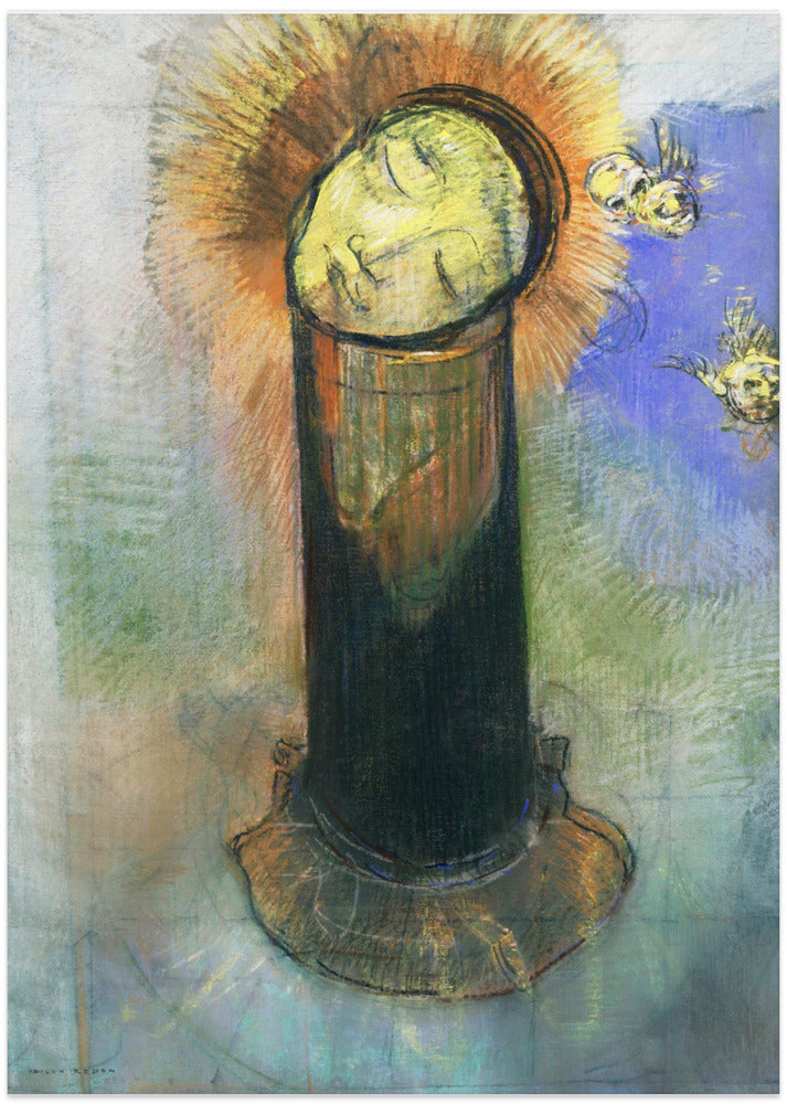 The Head of John the Baptist - Art Print by Odilon Redon