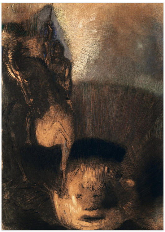Saint George and the Dragon - Art Print by Odilon Redon