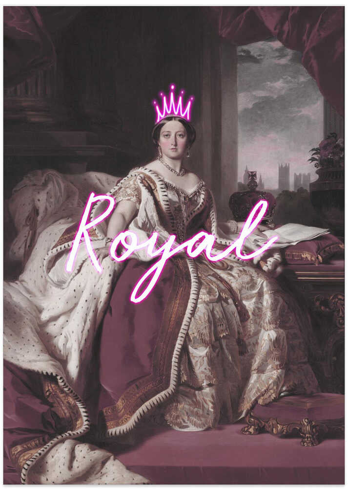 Queenvictoriaroyalneon Ratioiso - Art Print by Talitha McQueen