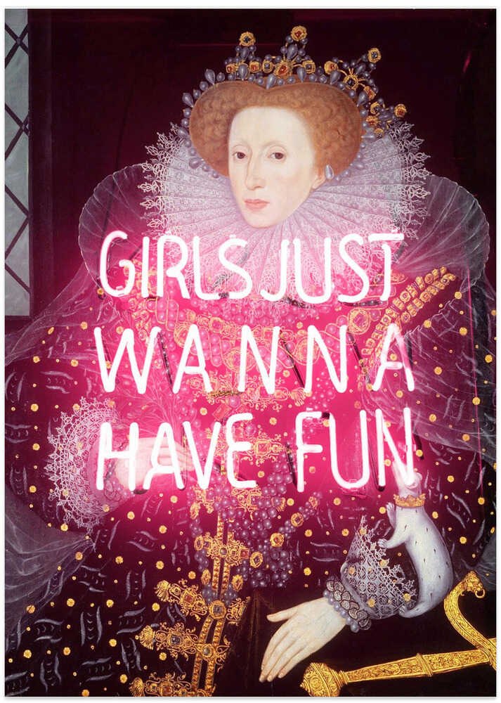 Queenelizabethneon Ratioiso - Art Print by Talitha McQueen