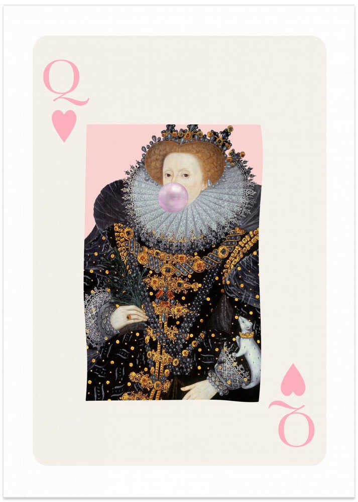 Queenelizabethhearts Iso - Art Print by Talitha McQueen