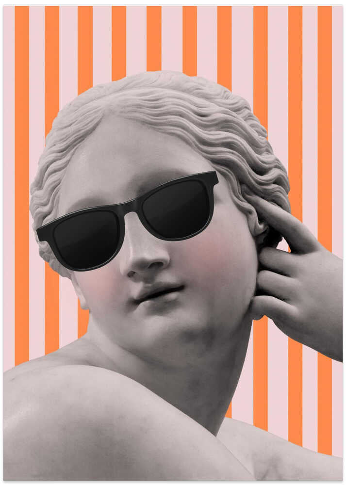 Stripedgoddess3 Ratioiso - Art Print by Talitha McQueen