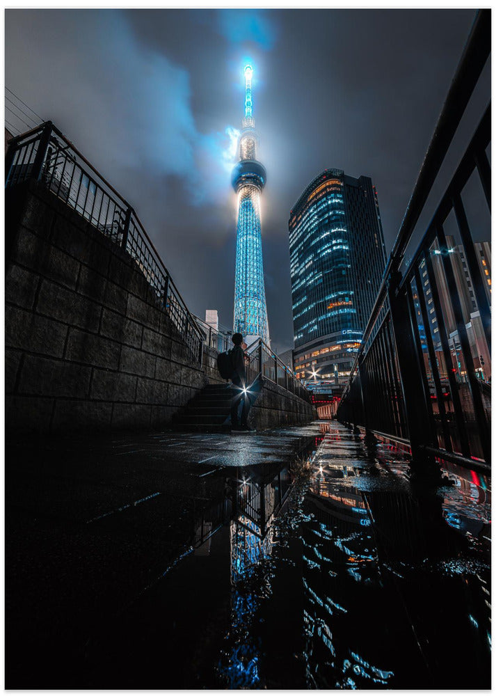Aftre rain Skytree - Art Print by I_ha__to