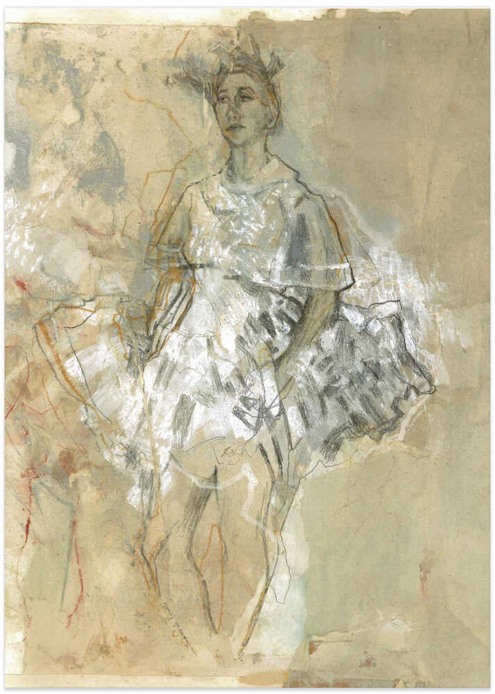 Ethereal Ballet Dancer - Art Print by Ute Rathmann