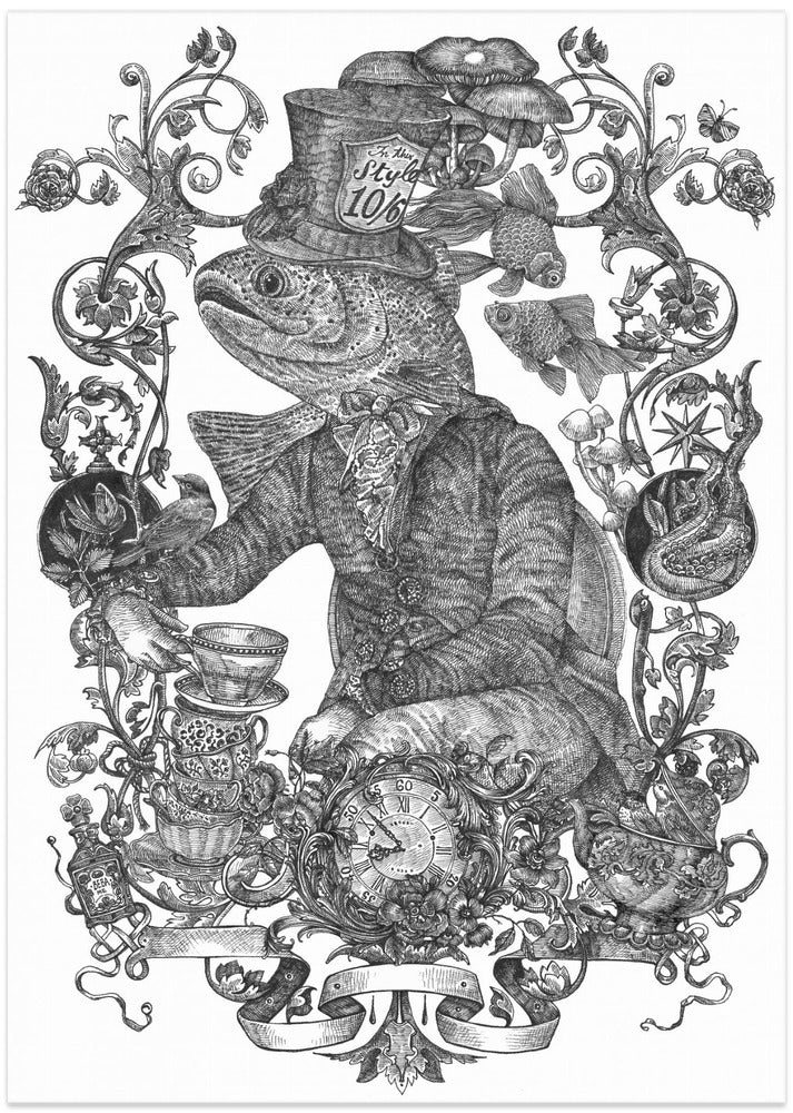 Mad Hatter - Art Print by Nicole Bustamante