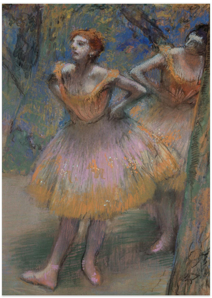 Two Dancers - Art Print by Edgar Degas