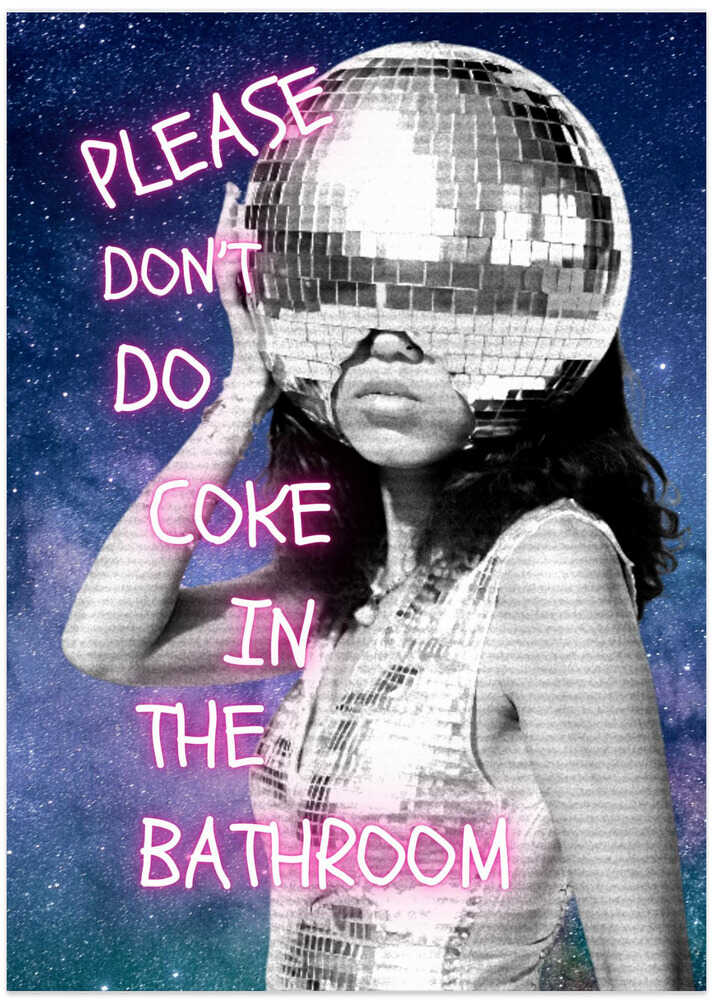 Mirror Head Party Scene - Art Print by Athene Fritsch