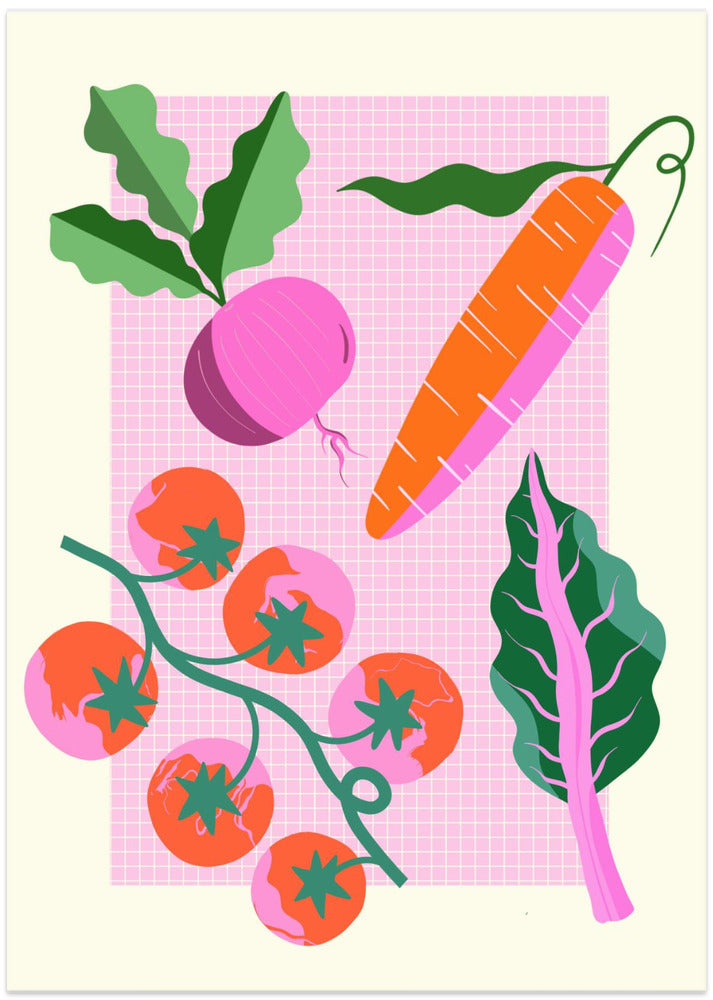 Veggies - Art Print by Melissa Donne