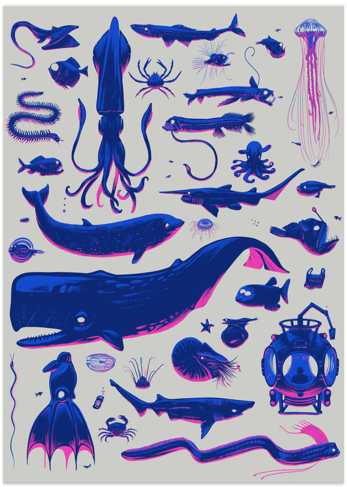 Creatures of the Deep - Art Print by Mark Harrison