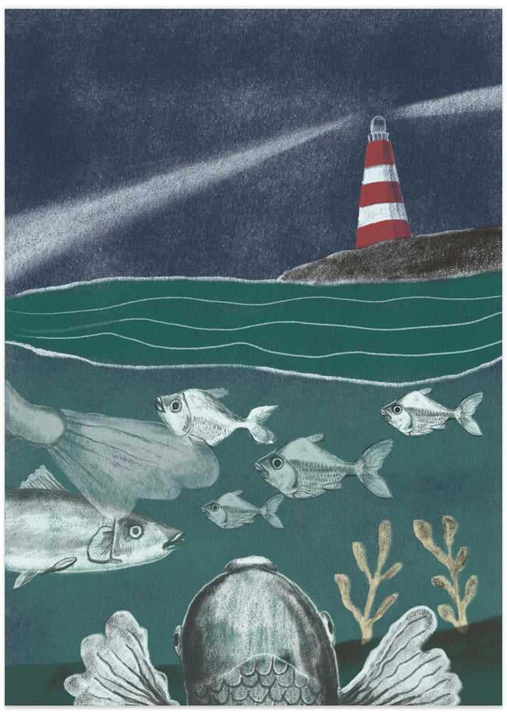 Ocean - Art Print by Lilianna Lasocka