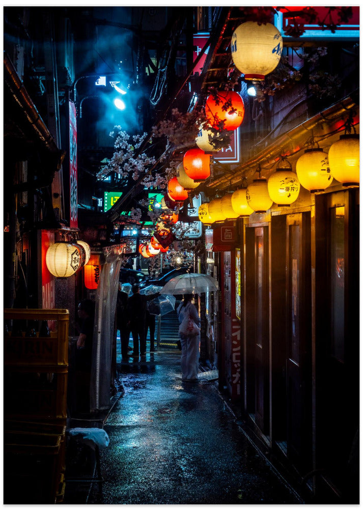 Omoide Yokocho Lady - Art Print by Lorenzo Luca Andriani