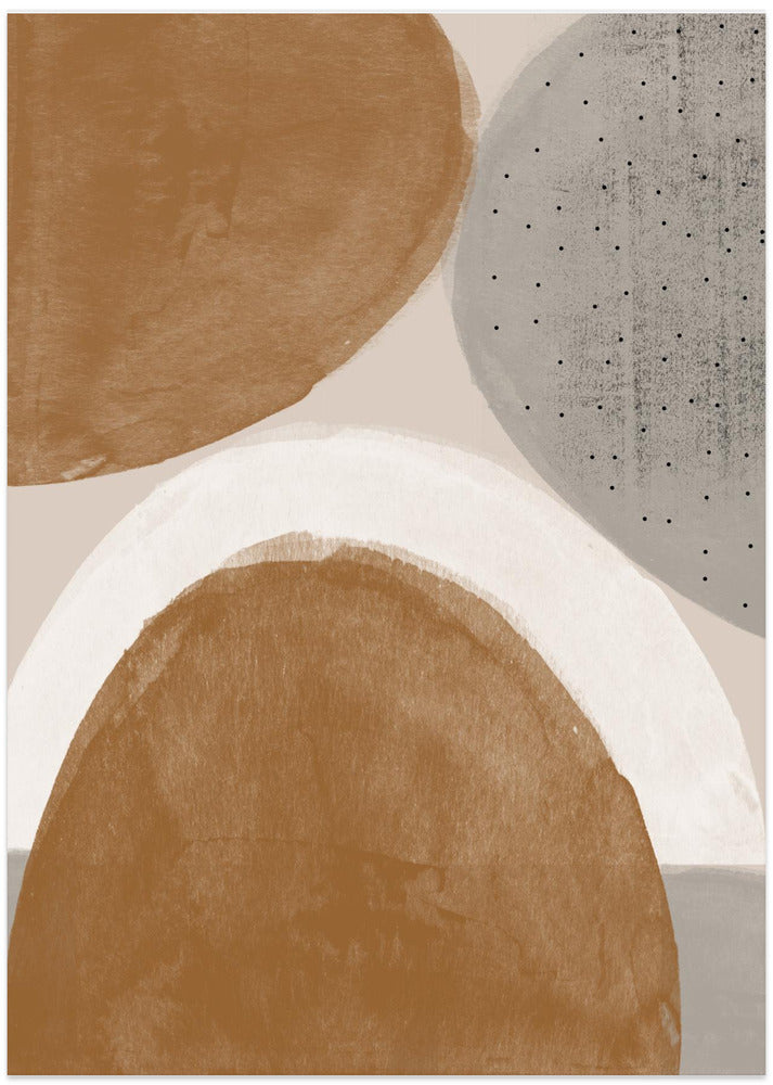 Earthy Shapes Harmony - Art Print by THE MIUUS STUDIO