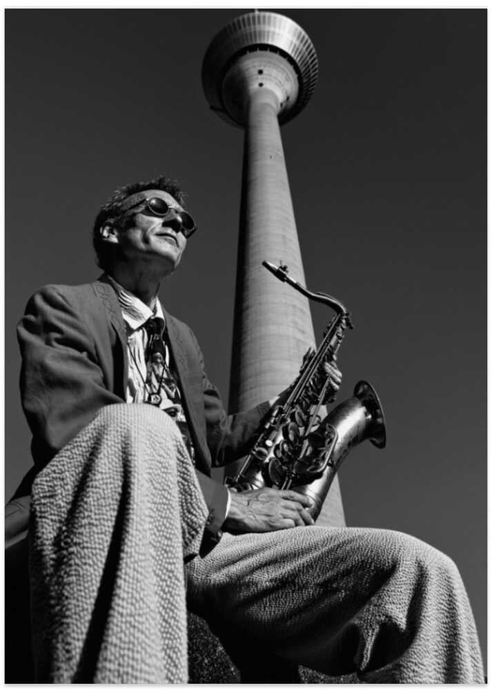 Frank M., Saxophonist - Photo Art Print by Klaus Ratzer