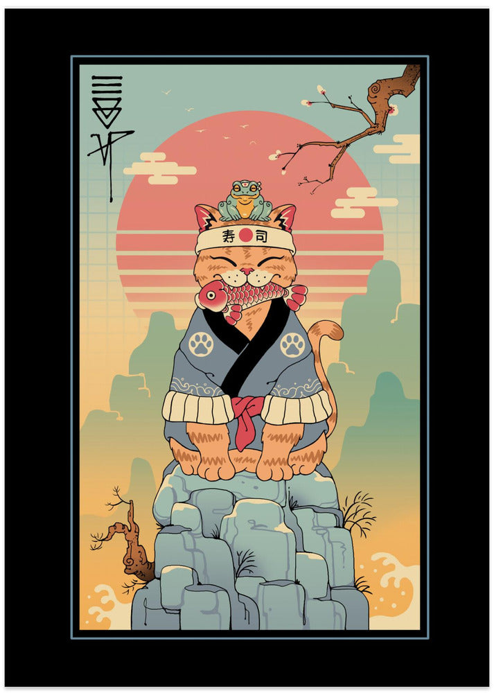 Croaker and Meowster Adventure - Art Print by Vincent Trinidad