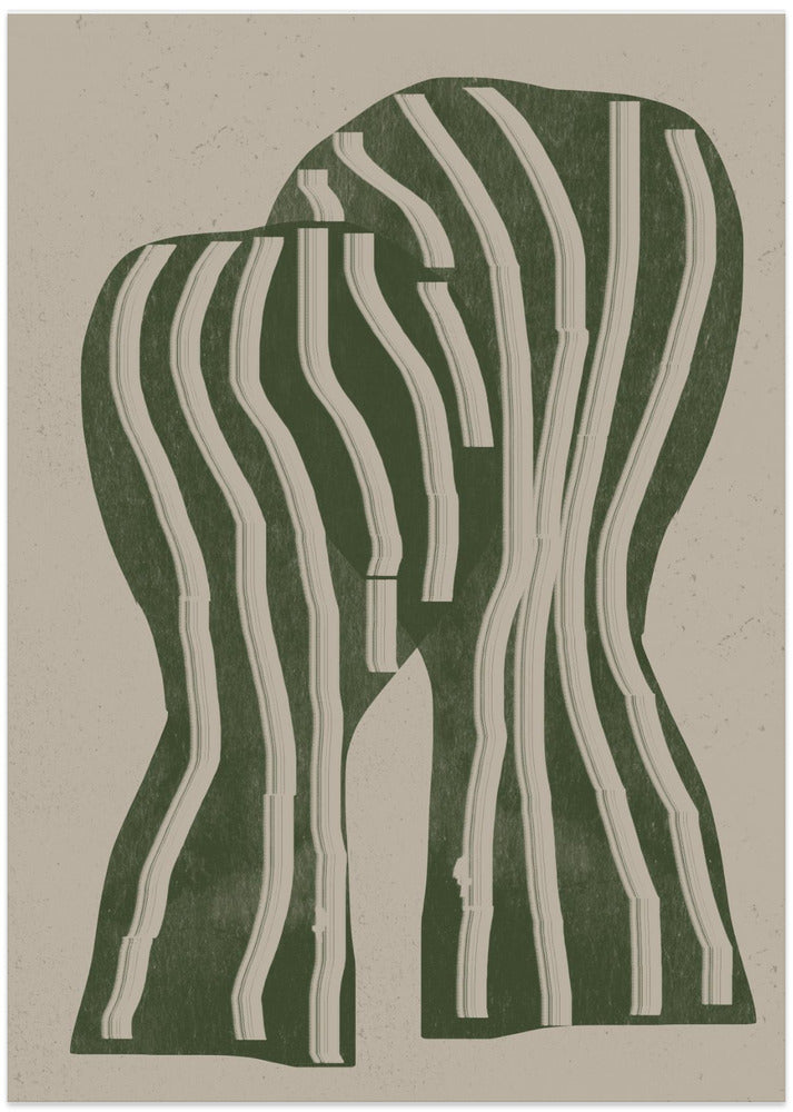 Curved Stripes - Art Print by THE MIUUS STUDIO