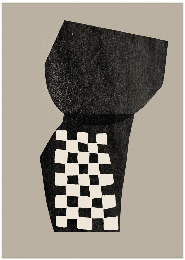 Checkered Abstraction - Art Print by THE MIUUS STUDIO
