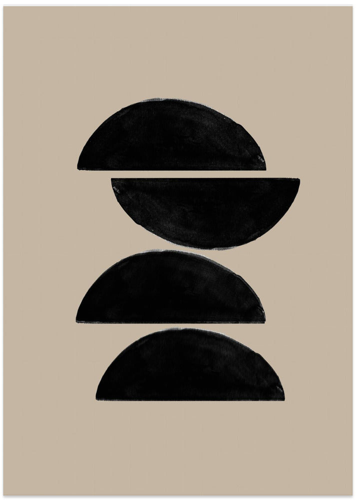 Stacked Halves - Art Print by THE MIUUS STUDIO