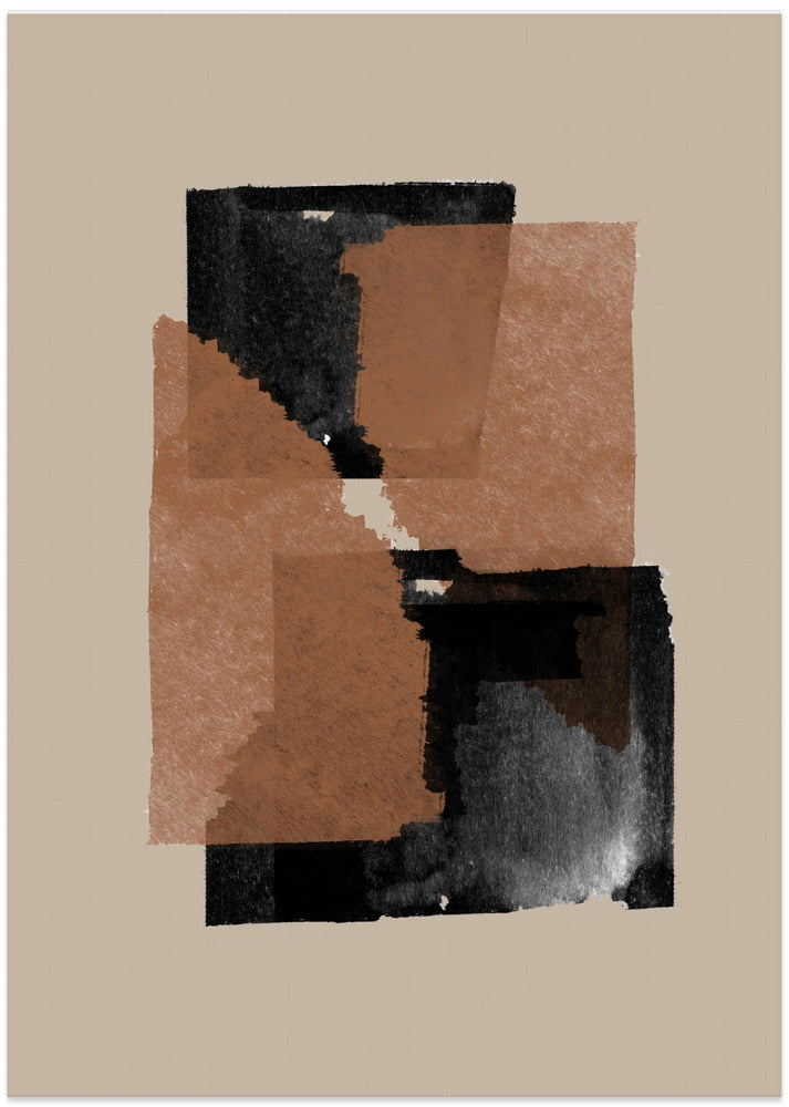 Earthy Blocks Blend - Art Print by THE MIUUS STUDIO