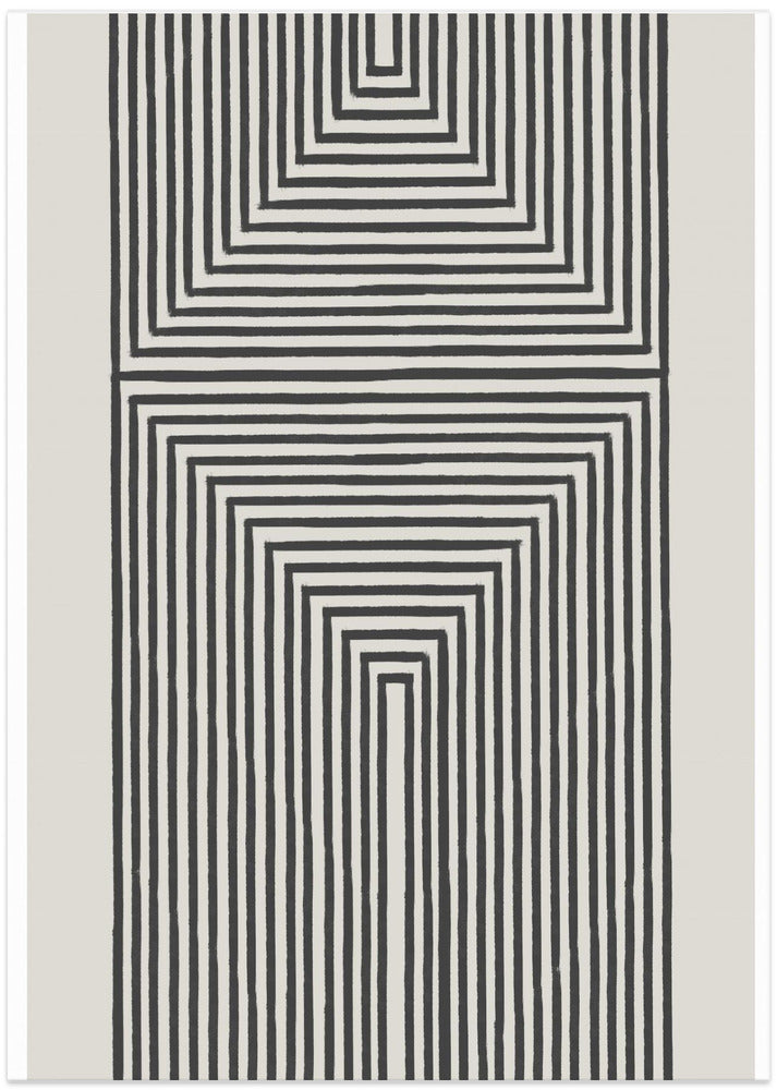 Geometric Echoes - Art Print by THE MIUUS STUDIO