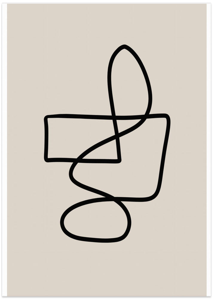 Graceful Looping Lines - Art Print by THE MIUUS STUDIO